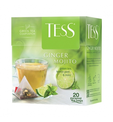 Чай Зеленый Tess Ginger Mojito В Пирамидках - описание и основные характеристики