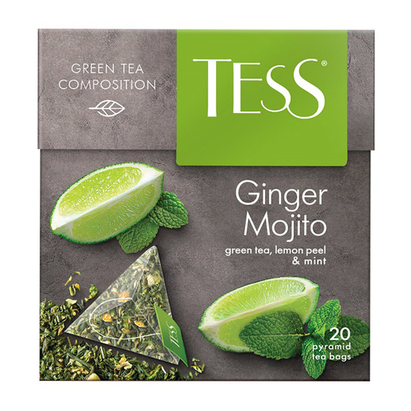 Чай Зеленый Tess Ginger Mojito В Пирамидках - описание и основные характеристики
